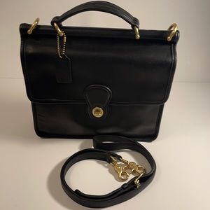 Vintage Coach Black Willis Bag #E2P-9927
